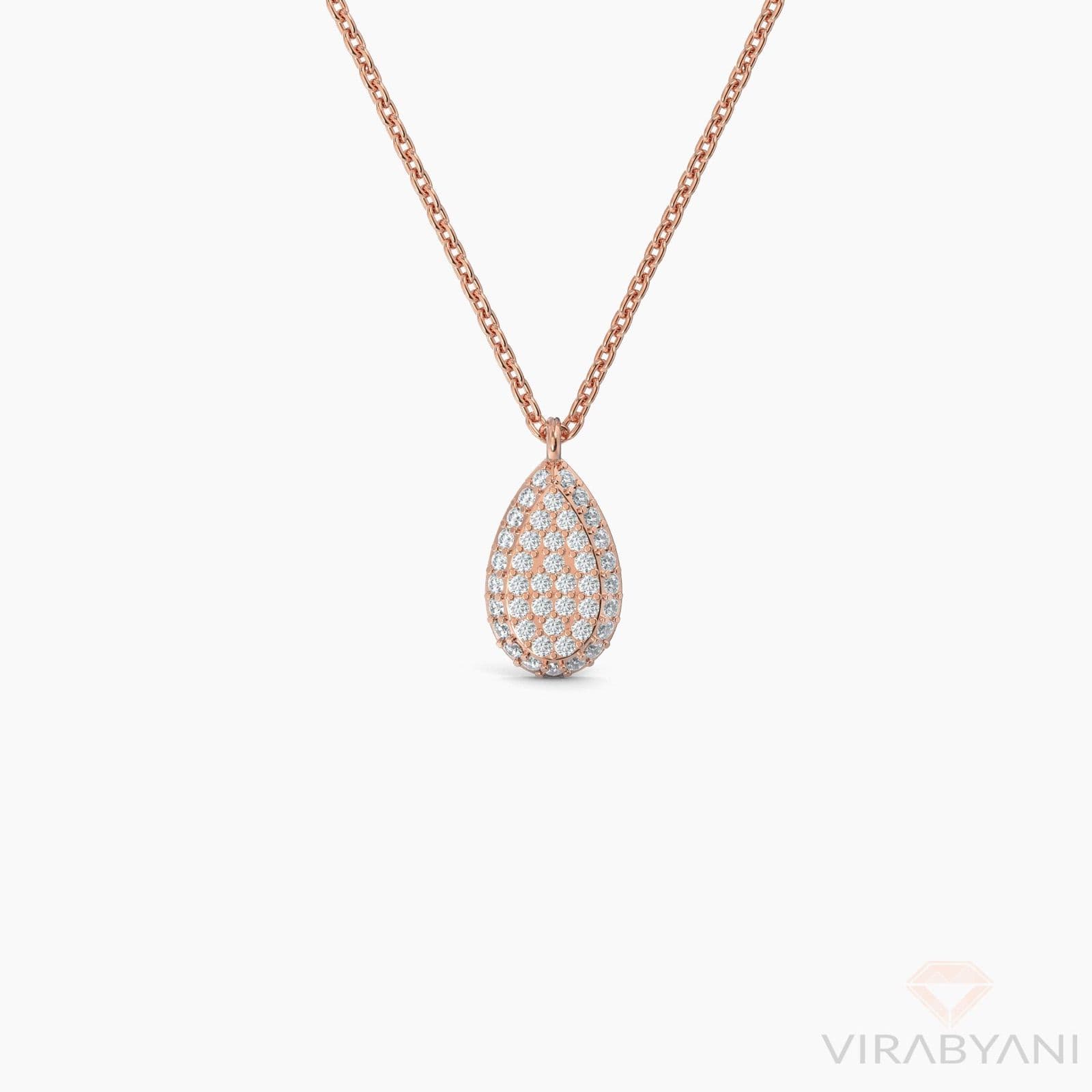 Pear Shaped AMoré Pavé Necklace With 0.35 ct. Diamonds