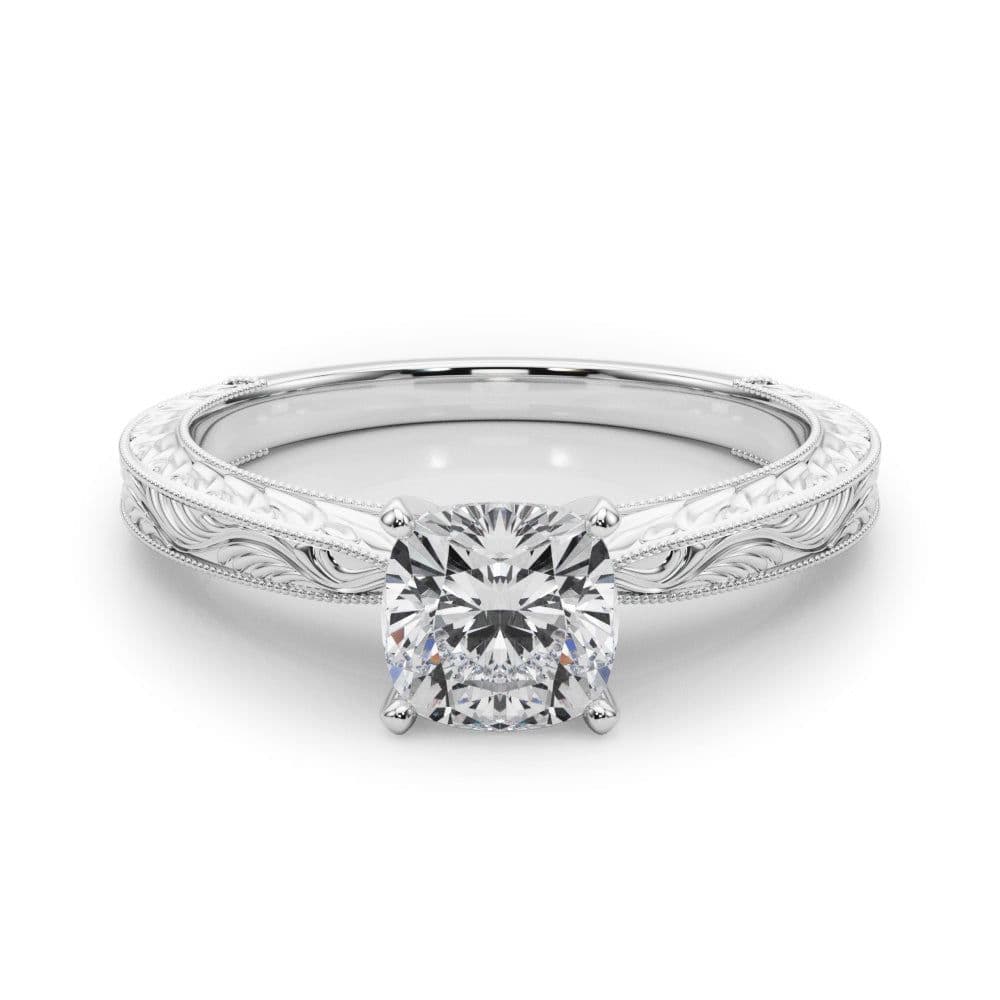 Victoria Cushion Diamond Solitaire Engagement Ring