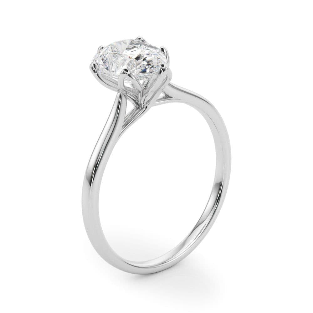 Esme Pear Cut Diamond Solitaire Engagement Ring