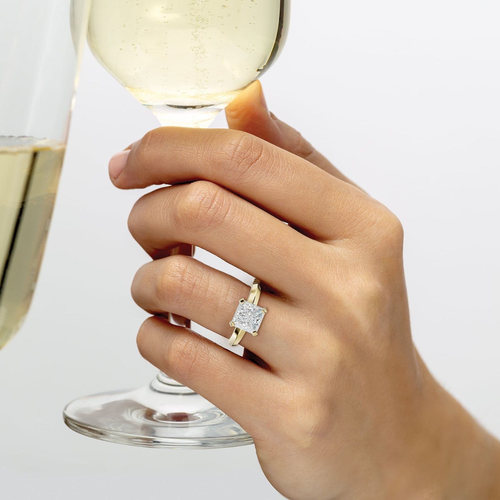 Nia Princess Cut Engagement Ring