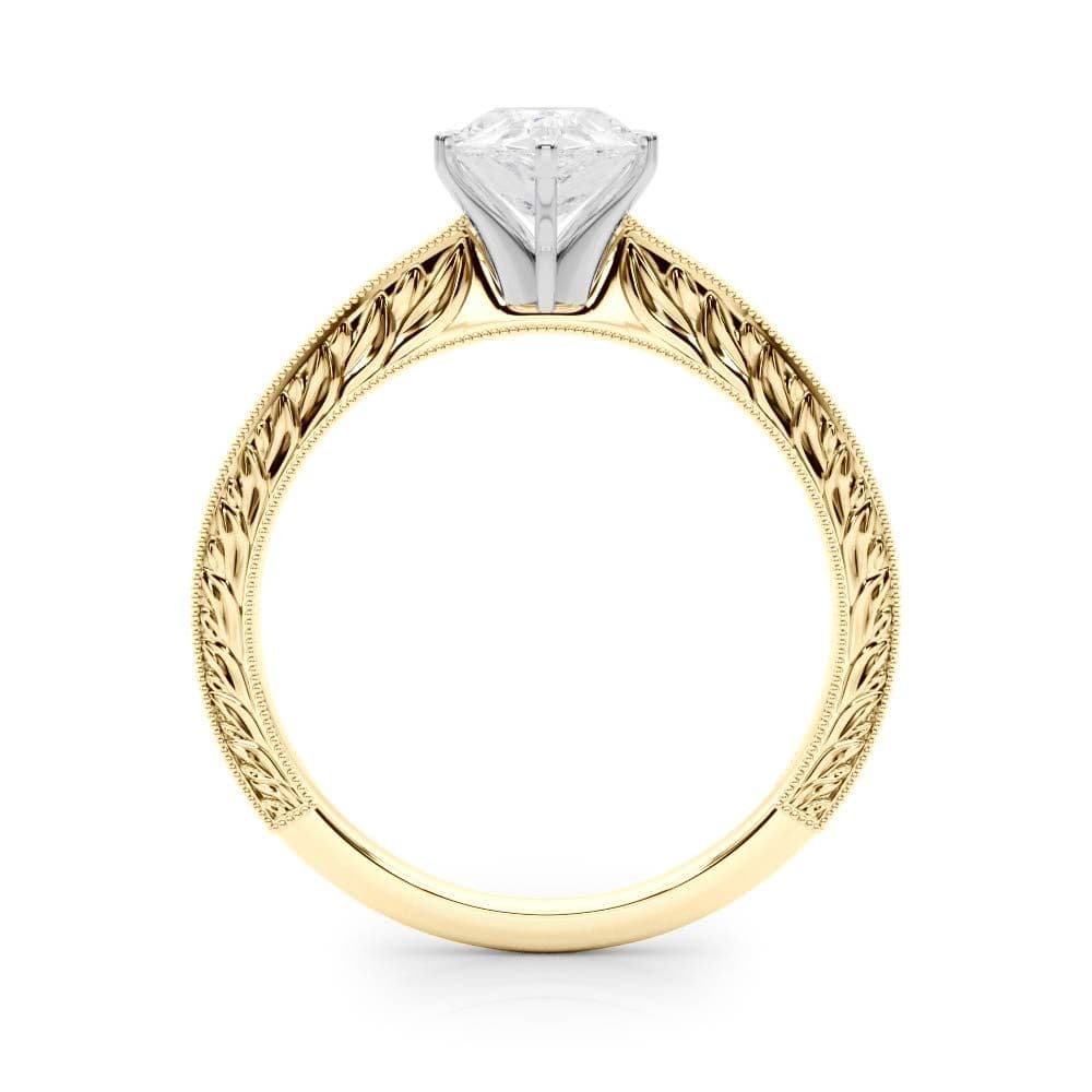 Victoria Pear Lab Grown Diamond Solitaire Engagement Ring IGI Certified