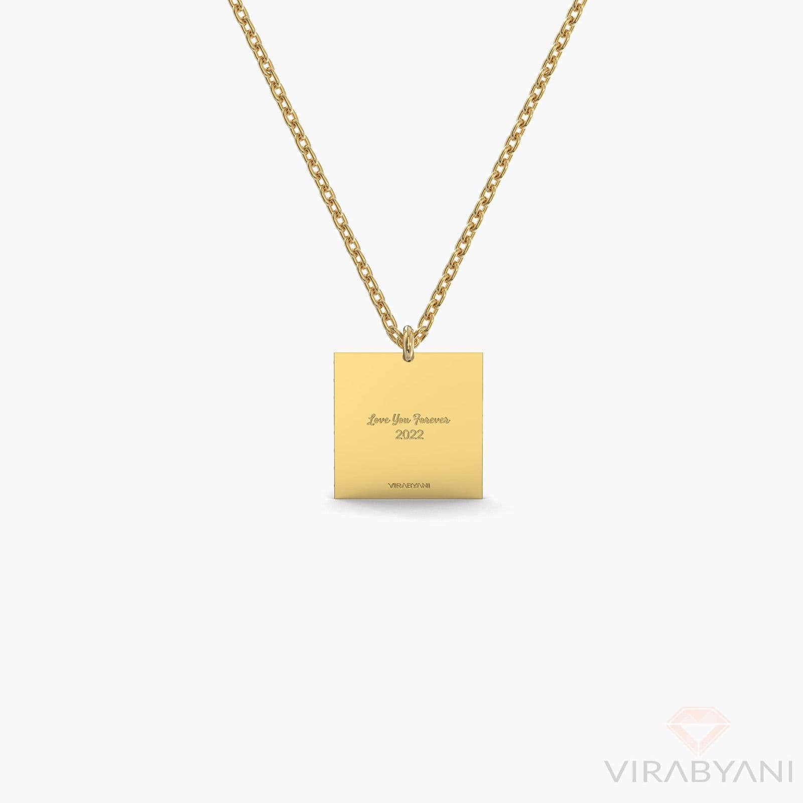 Square Shaped AMoré Pavé Necklace With 0.60 ct. Diamonds