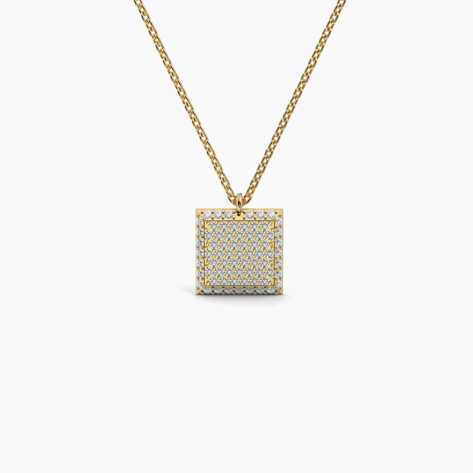 Square Shaped AMoré Pavé Necklace With 0.60 ct. Diamonds