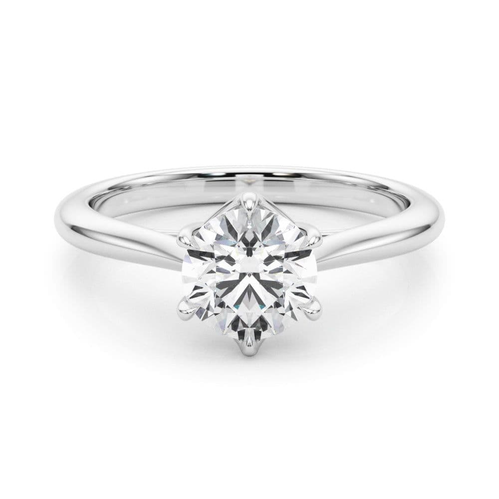 Grace Round Diamond Solitaire Engagement Ring