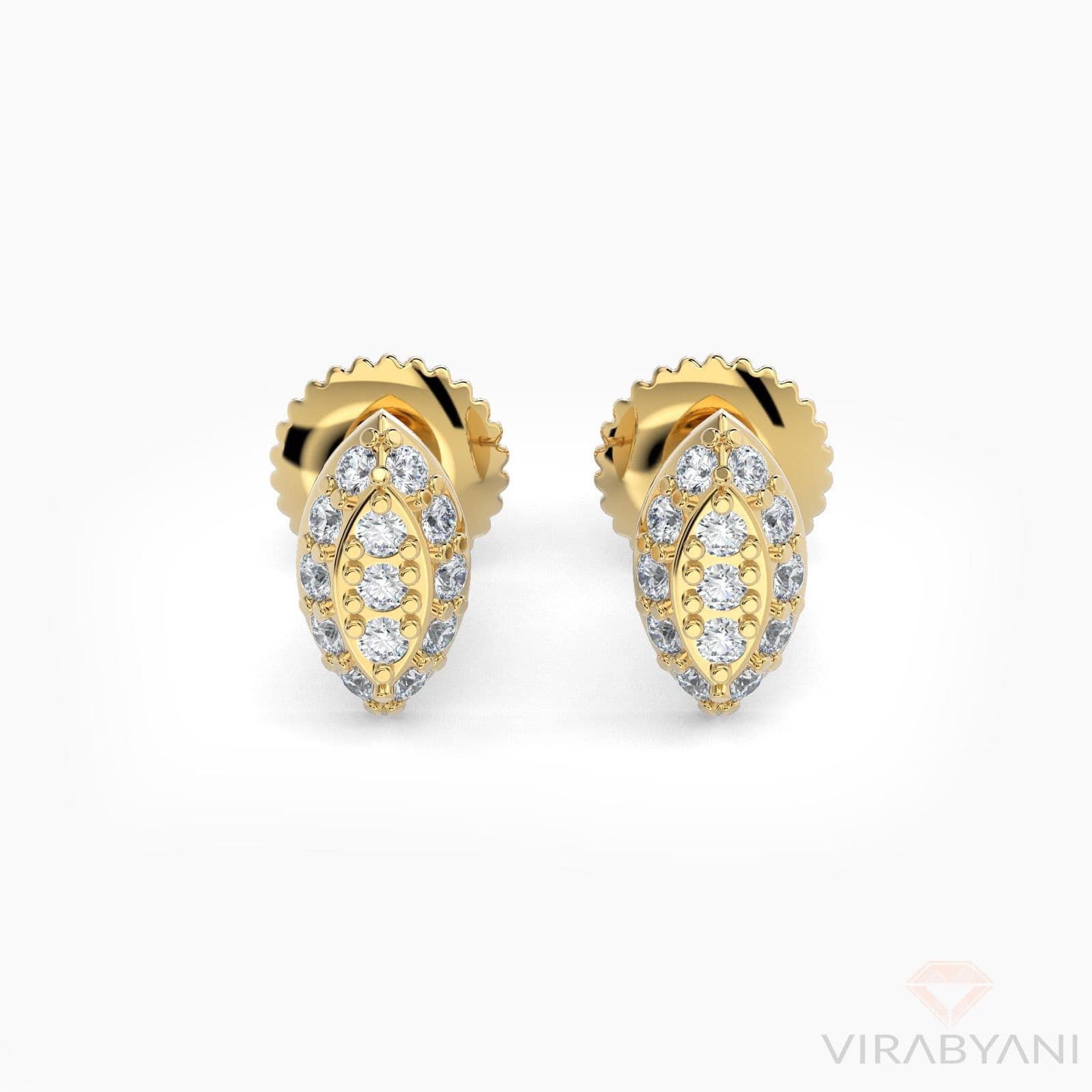 Marquise Shaped AMoré Pavé Stud Earrings With 0.20 ct. Diamonds