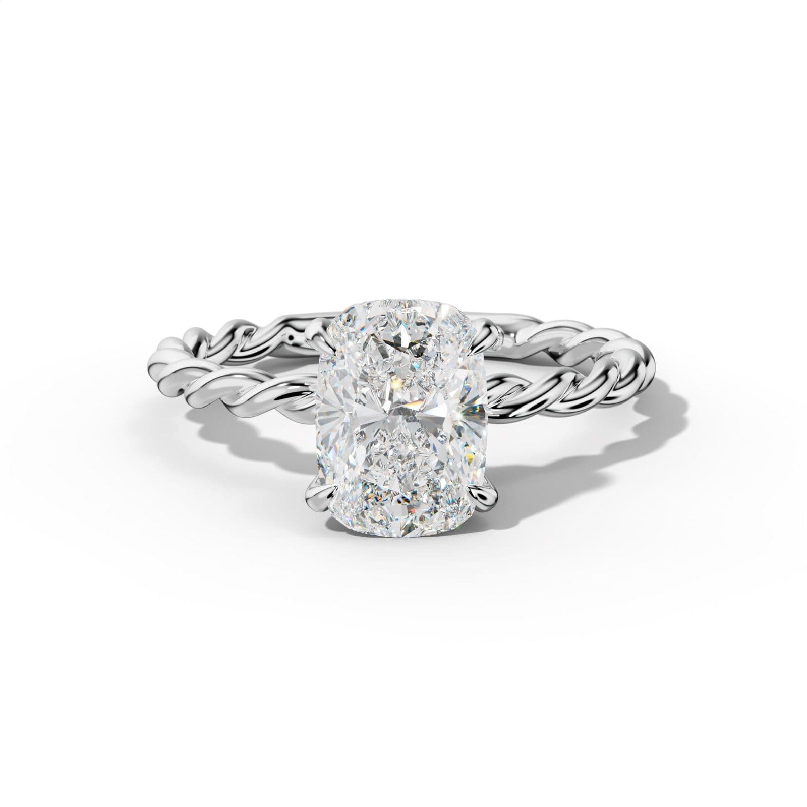 Sunny Elongated Cushion Diamond Engagement Ring