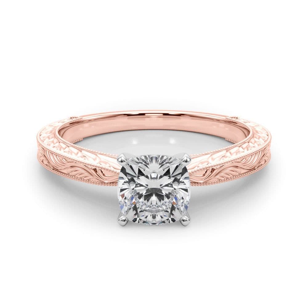 Victoria Cushion Diamond Solitaire Engagement Ring