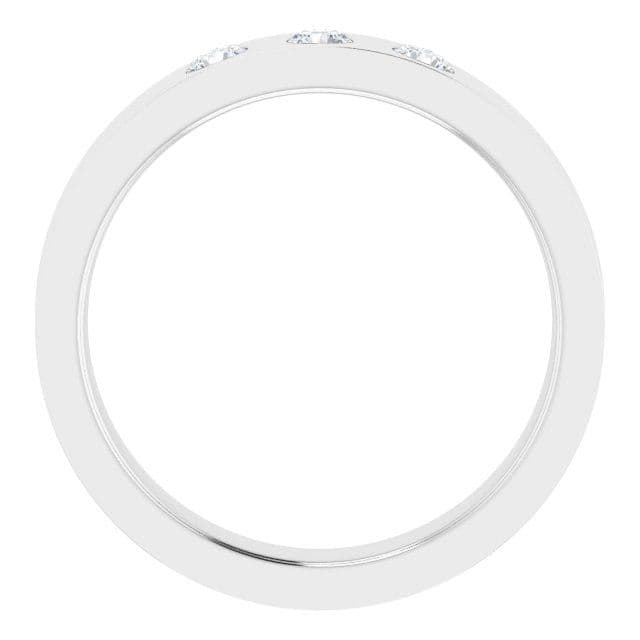 0.20 ctw Bezel Set Round Diamond Men's Ring-VIRABYANI