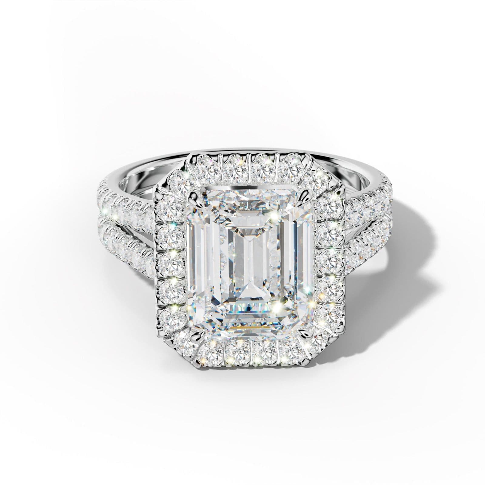 Hailey Emerald Cut Engagement Ring